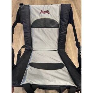Atlanta Braves Portable Back Support Stadium Seat Cushion Adjustable Removable